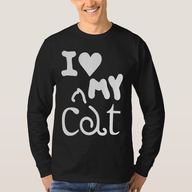 Camiseta Cat   I Love My Cat 1 (Anverso)