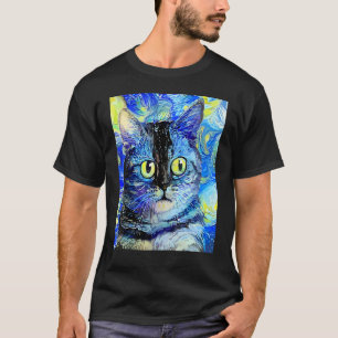Camiseta CAT IMPRESIONISTA Gatito Minino Soy Un Gato   Mamá