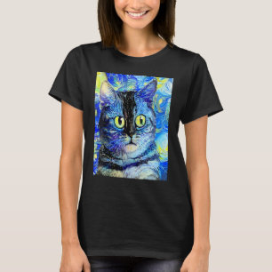 Camiseta CAT IMPRESIONISTA Gatito Minino Soy Un Gato   Mamá