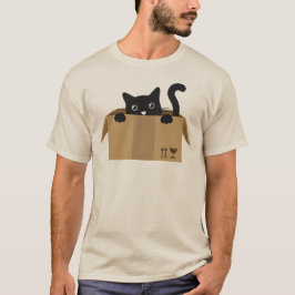 Camiseta Cat in a box Cute Animal design