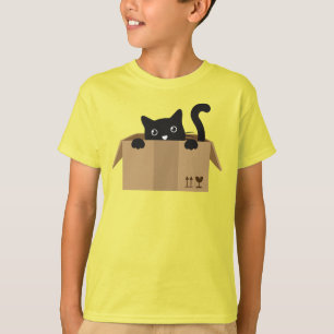 Camiseta Cat in a box Cute Animal design