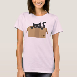 Camiseta Cat in a box Cute Animal design
