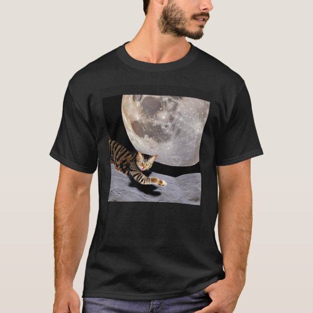 Camiseta Cat In Outer Space  Cute Kitten Kitty Strange (Anverso)