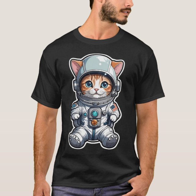 Camiseta Cat In Space (Anverso)