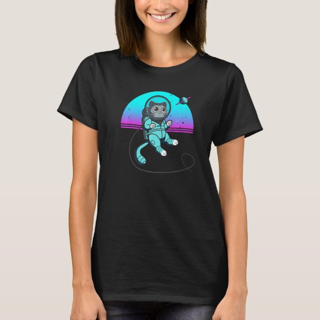 Camiseta Cat in Space Space Cat Nerdy  3 (Anverso)
