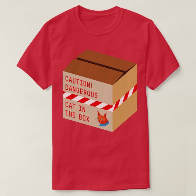 Camiseta Cat In The Box (Diseño del anverso)