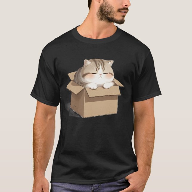 Camiseta Cat in the Box Shirt (Anverso)