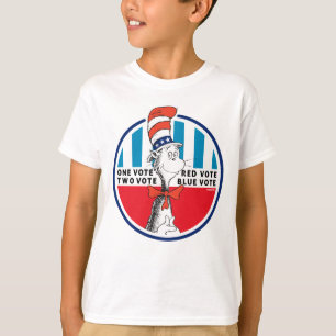 Camiseta Cat in the Hat   One Vote, Two Vote