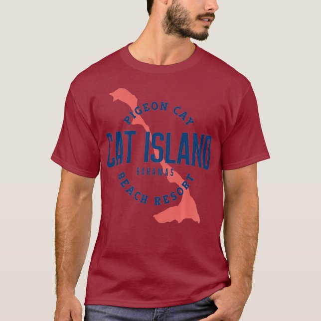 Camiseta Cat Island Bahamas Pigeon Cay Beach Resort (Anverso)