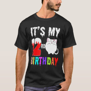 Camiseta Cat It My 12º Cumpleaños Para Mujeres Felices De C