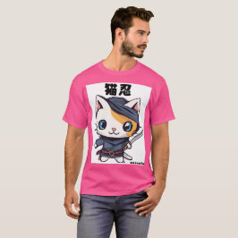 Camiseta cat japan ninja 忍者　猫　かわいい　キャラ