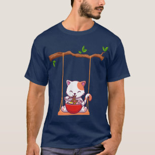 Camiseta Cat Kawaii Anime Tee Japonés