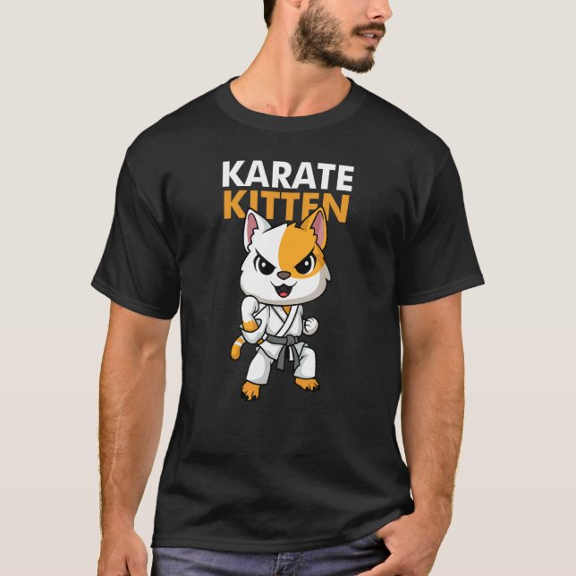 Camiseta Cat Kitten Karate (Anverso)