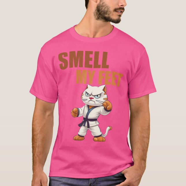 Camiseta Cat Kitten Kitty Karate Taekwondo Kickboxing (Anverso)