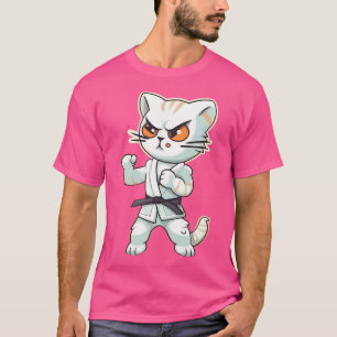 Camiseta Cat Kitten Kitty Karate Taekwondo Kickboxing