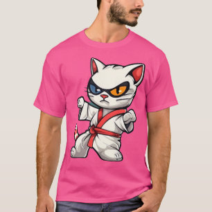 Camiseta Cat Kitten Kitty Karate Taekwondo Kickboxing