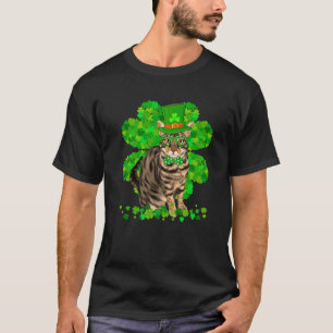 Camiseta Cat Kitten Kitty St. Patrick's Day Cute Shamrock
