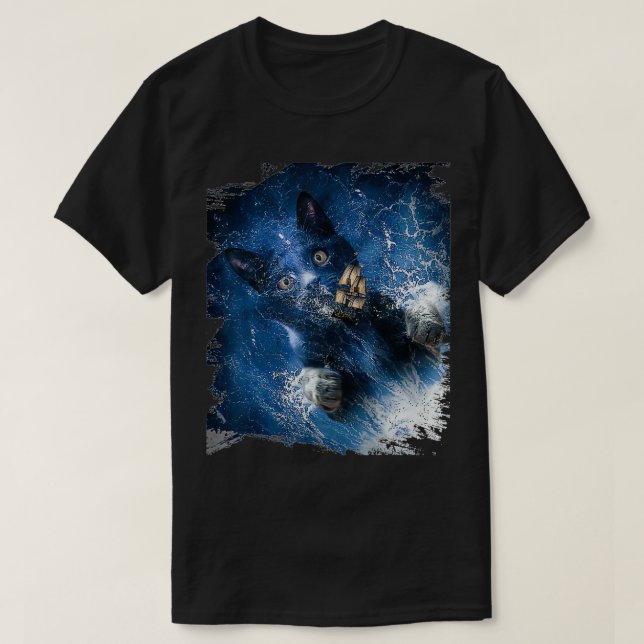 Camiseta Cat Kraken Krakitten (Diseño del anverso)