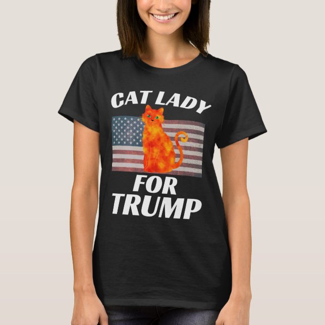 CAMISETA CAT LADIES LADY PARA CAMISAS DE TRUMP 2024 (Anverso)