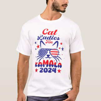 Camiseta Cat Ladies Para Harris 2024 Estados Unidos