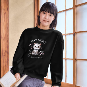 Camiseta Cat Ladies Para Kamala Harris Cute