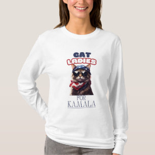 Camiseta Cat Ladies Para Kamala USA