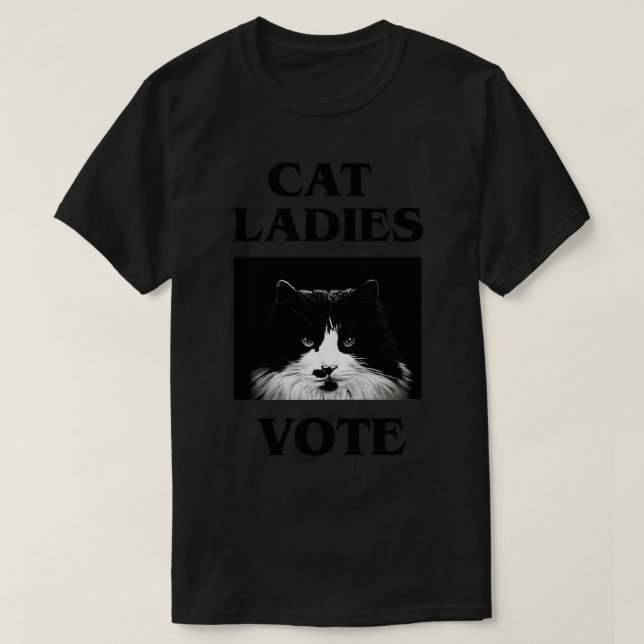 Camiseta Cat Ladies Vote (Diseño del anverso)