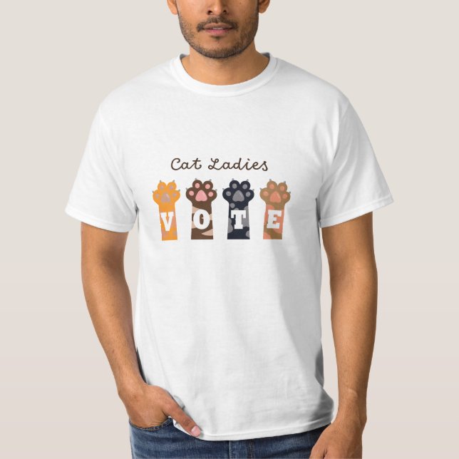 Camiseta Cat Ladies Vote Tee (Anverso)