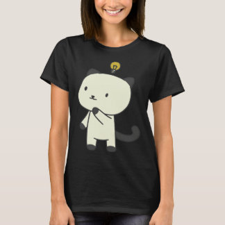 Camiseta cat  lamp thinking