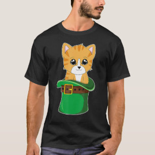 Camiseta Cat Leprechaun Gorra Kid St Patricks Day Catty Kit