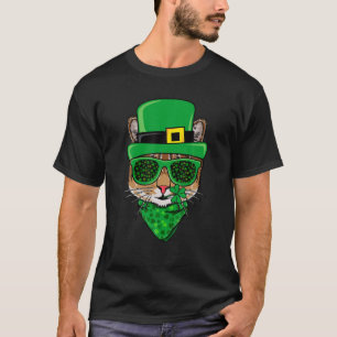 Camiseta Cat Leprechaun Gorra Sharmrock Cat Lover St Patric