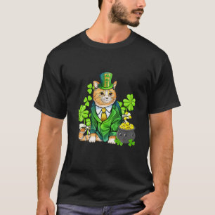 Camiseta Cat Leprechaun St Patricks Day Irish Kitten