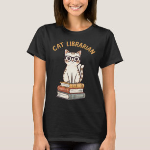 Camiseta CAT LIBRARIAN Bookworm