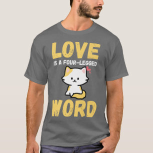 Camiseta Cat Love Lady Cute Kitten Cats Lover Four Legged W