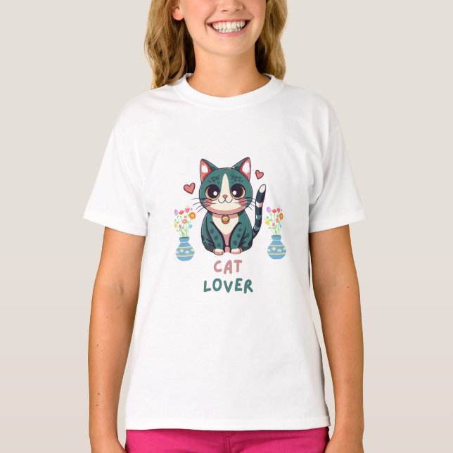 Camiseta Cat Lover (Anverso)
