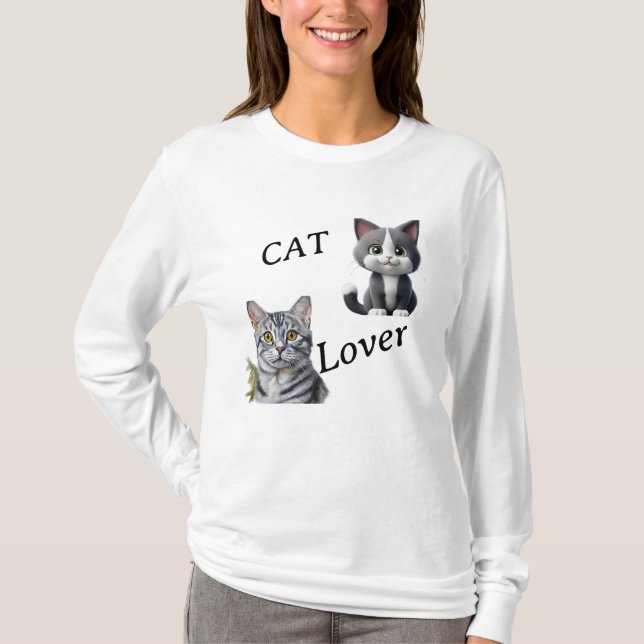 CAMISETA CAT LOVER (Anverso)