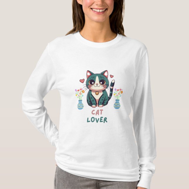 Camiseta Cat Lover (Anverso)