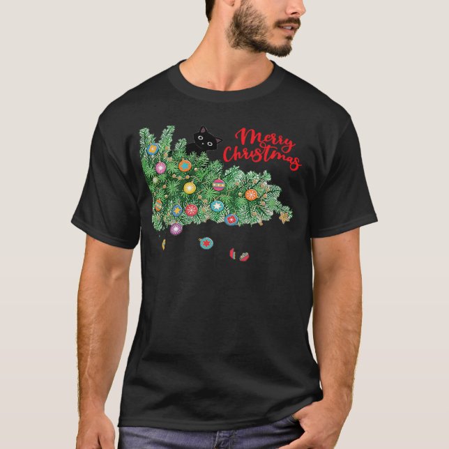 Camiseta Cat Lover Cute Christmas Three (Anverso)