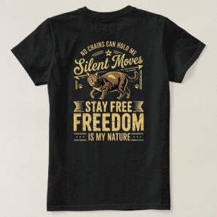 Camiseta Cat Lover Freedom – Audaz y Divertida par