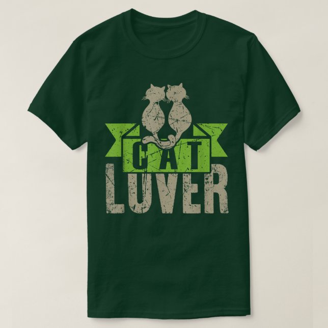 Camiseta Cat Lover Funny Kitten Vintage  (Diseño del anverso)