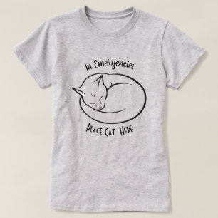 Camiseta CAT LOVER   Gato de emergencia