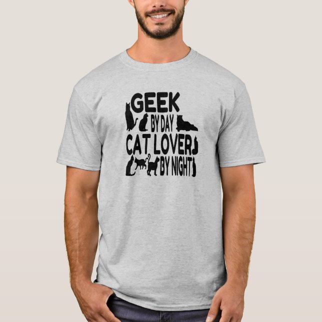 Camiseta Cat Lover Geek (Anverso)