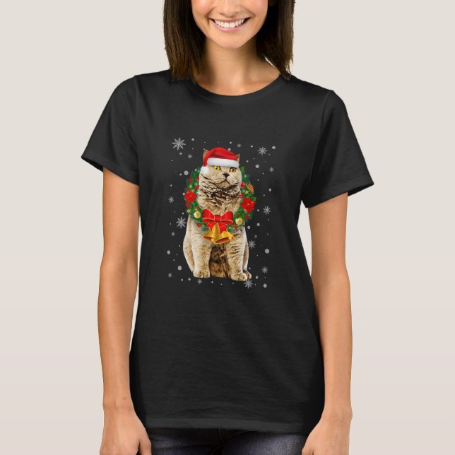 Camiseta Cat Lover Gracioso Selkirk Rex Tree (Anverso)