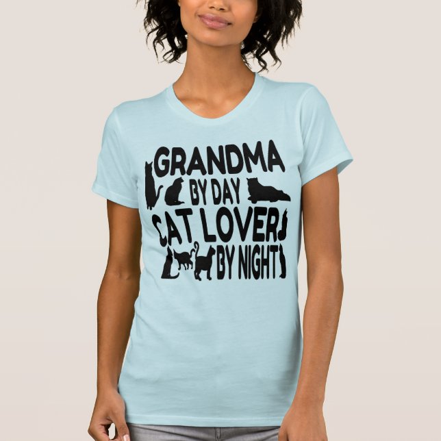 Camiseta Cat Lover Grandma (Anverso)