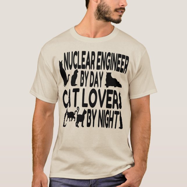 Camiseta Cat Lover Ingeniero Nuclear (Anverso)
