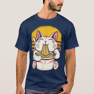 Camiseta Cat Lover Kawaii Anime Japonés