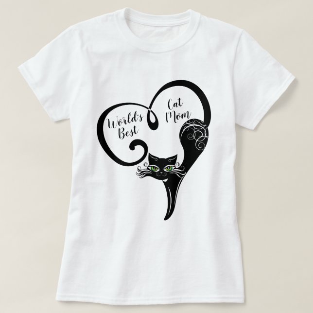 Camiseta CAT LOVER | La mejor mamá gata del mundo (Diseño del anverso)