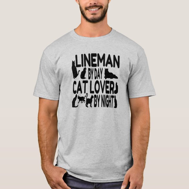 Camiseta Cat Lover Lineman (Anverso)