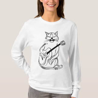 Camiseta Cat lover Noir