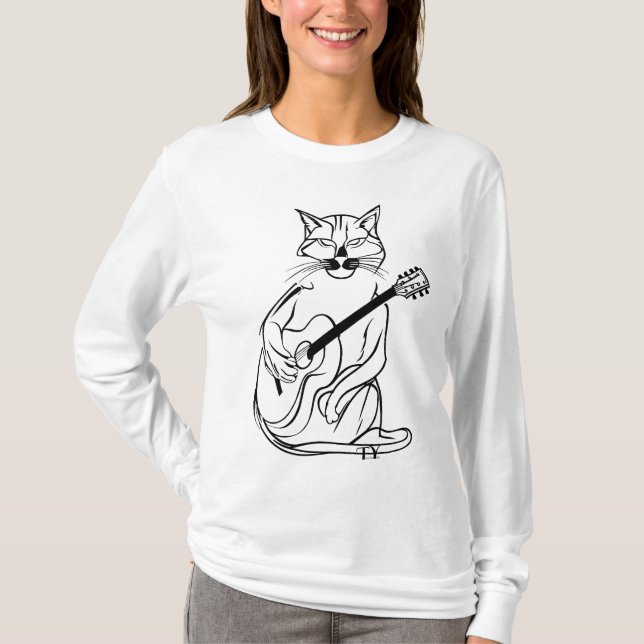 Camiseta Cat lover Noir (Anverso)